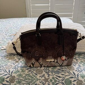 Brahmin Brown and Tan Satchel